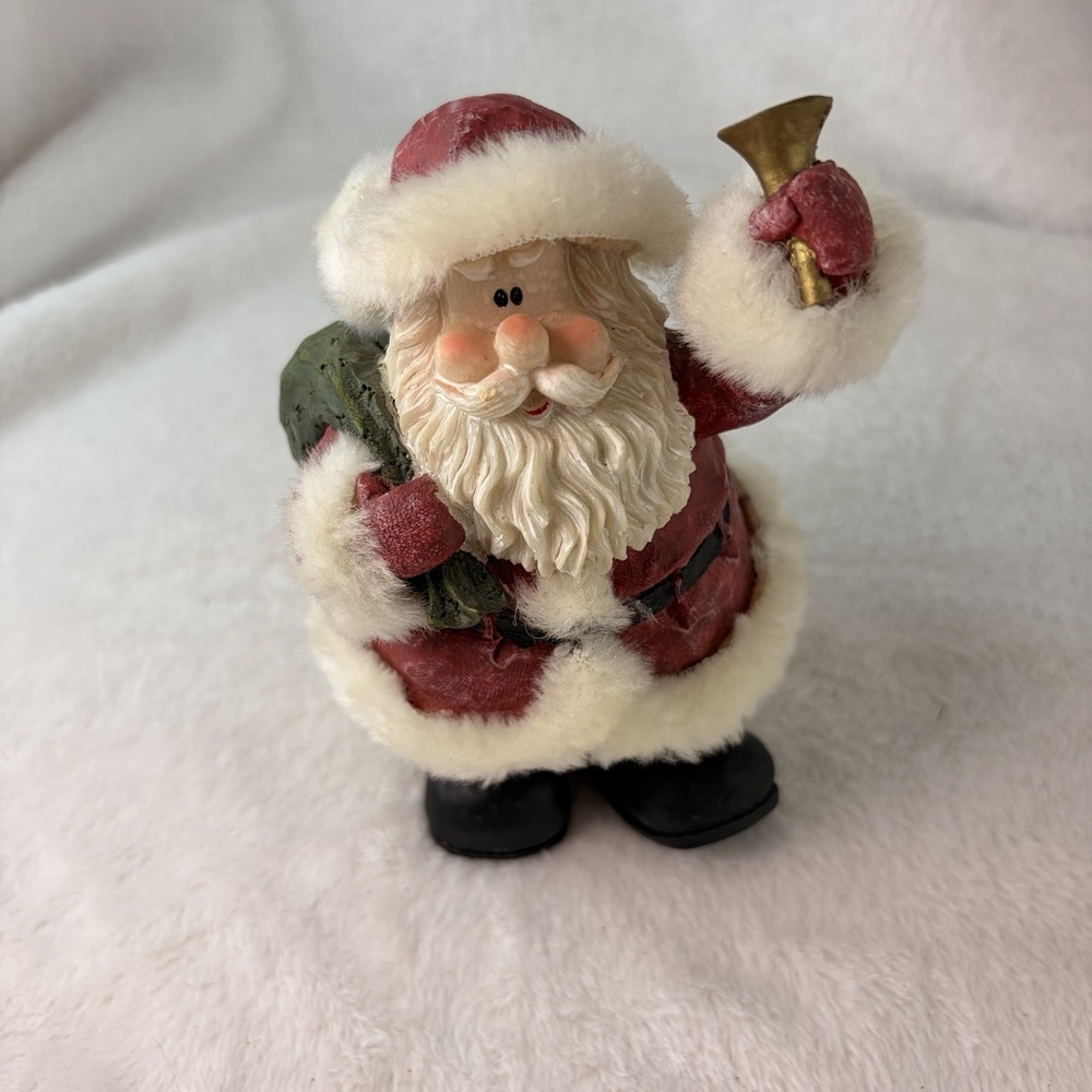 Vintage 90s K's Collection Resin Santa Claus Figurine Christmas Tabletop Decor